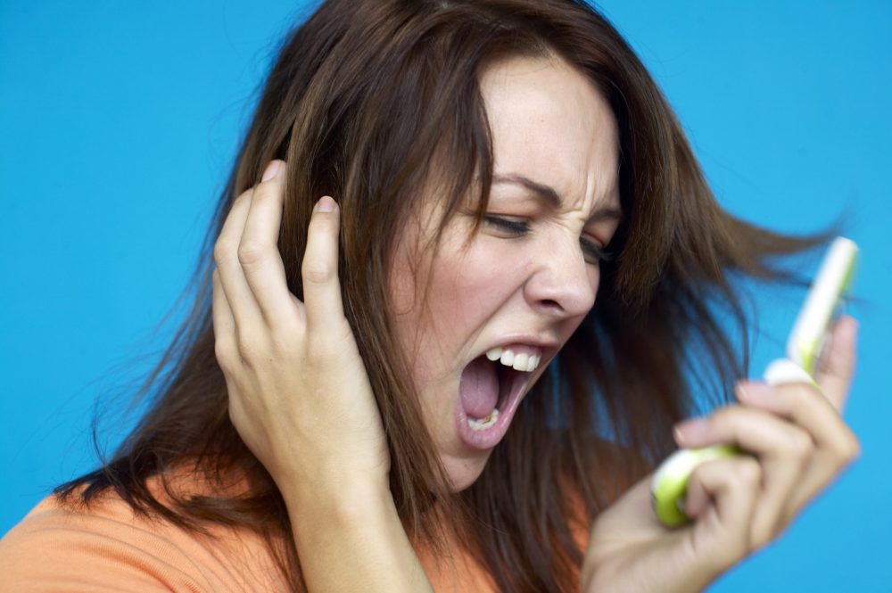 Woman Screaming Mobile