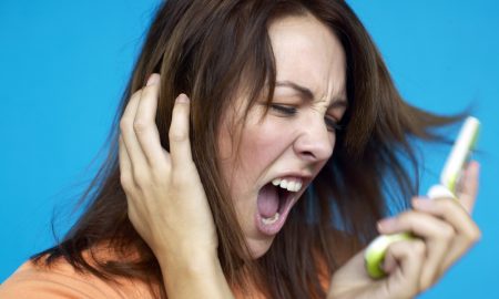 Woman Screaming Mobile