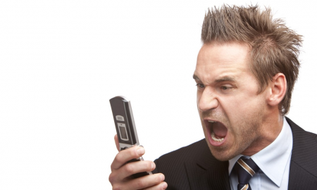 Screaming At Phone