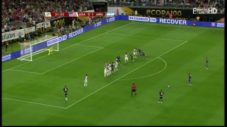 Lionel Messi Buried Possibly the Best Free Kick Ever  Last Night