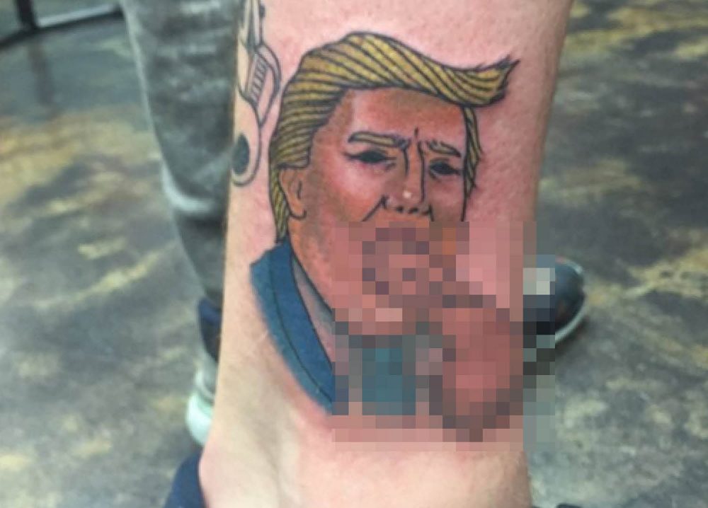 Donald Trump tattoo