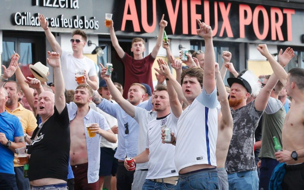 England Fans Fighting