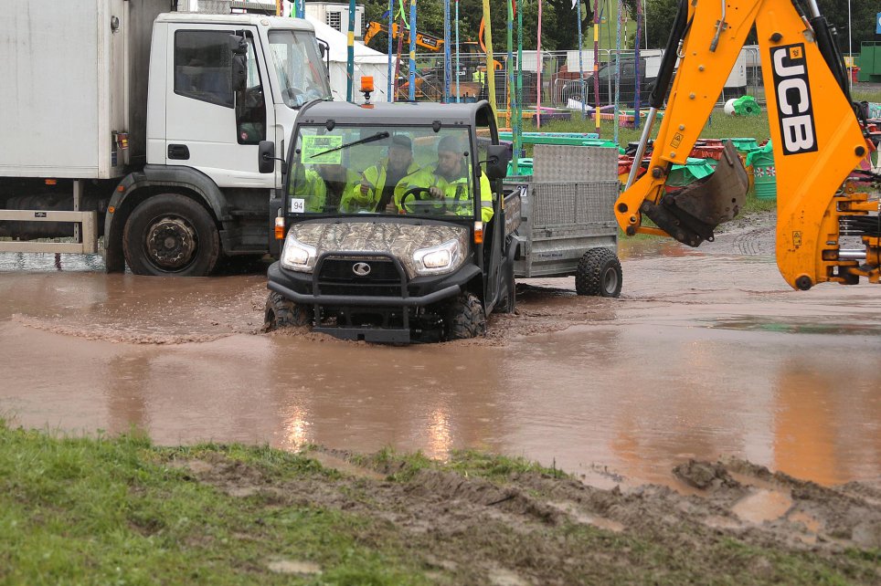 Glastonbury flooded