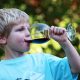 Kid drinking wine