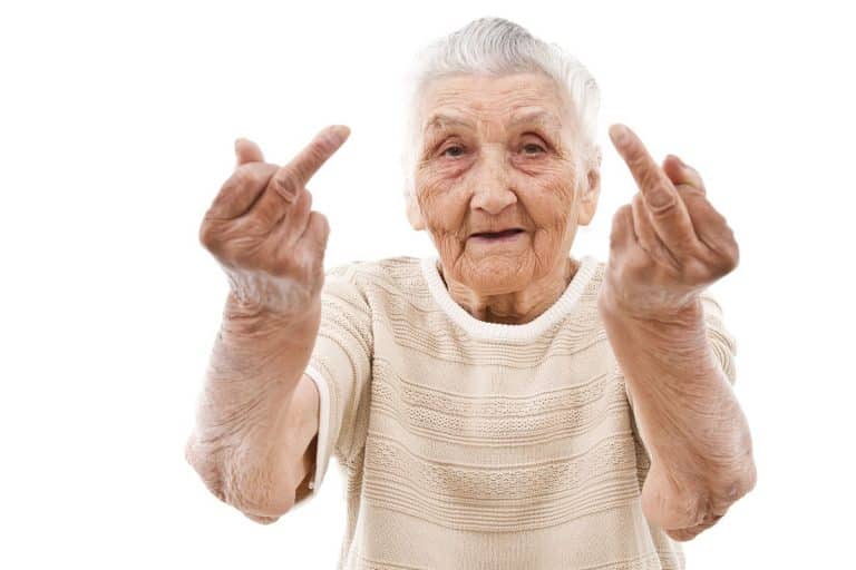 OAP swearing