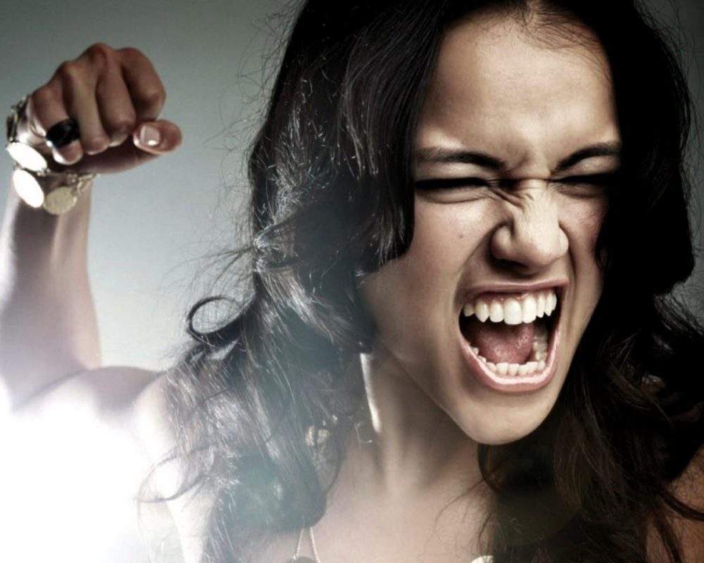 Woman Screaming Anger