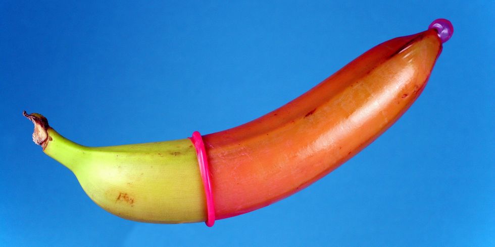 condom on banana