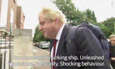 Boris Johnson Heckled