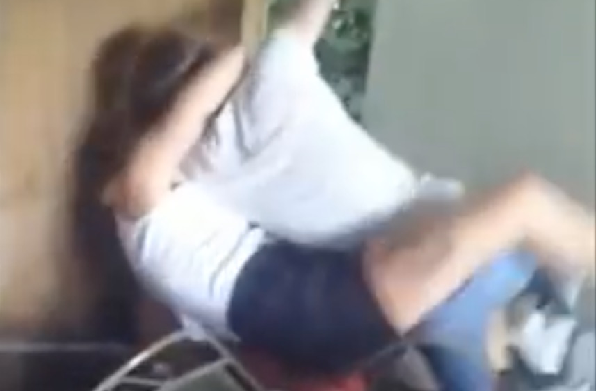 Brutal Bong Session Fight Stoner Chicks