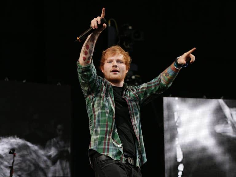 Ed Sheeran on stage