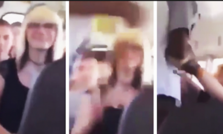 Girl Punches Boy On Bus, Gets Battered