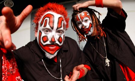 Insane Clown Posse backstage in Chicago