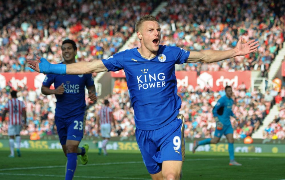 Jamie Vardy Celebrating