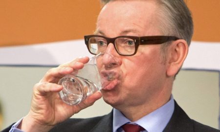 Michael Gove Drinking WAter