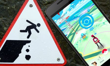Pokemon Players Fall Off Cliff