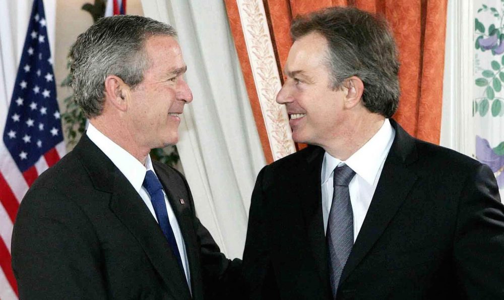 George Bush Tony Blair