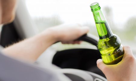 woman drink driving