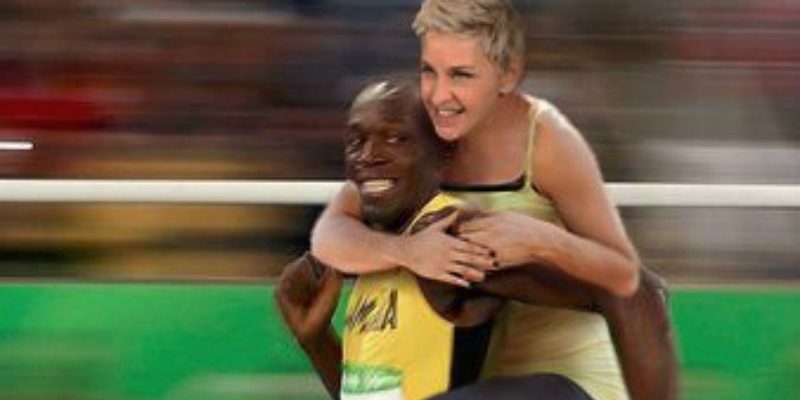 Ellen DeGeneres Usain Bolt