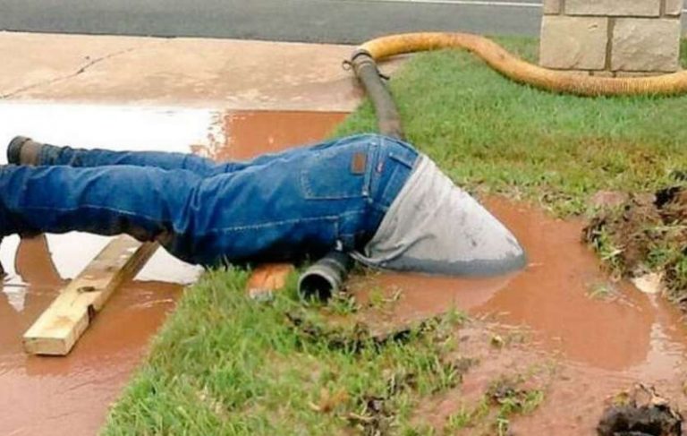 Council Worker Goes Viral After Going The Extra Mile To Fix Broken Pipe