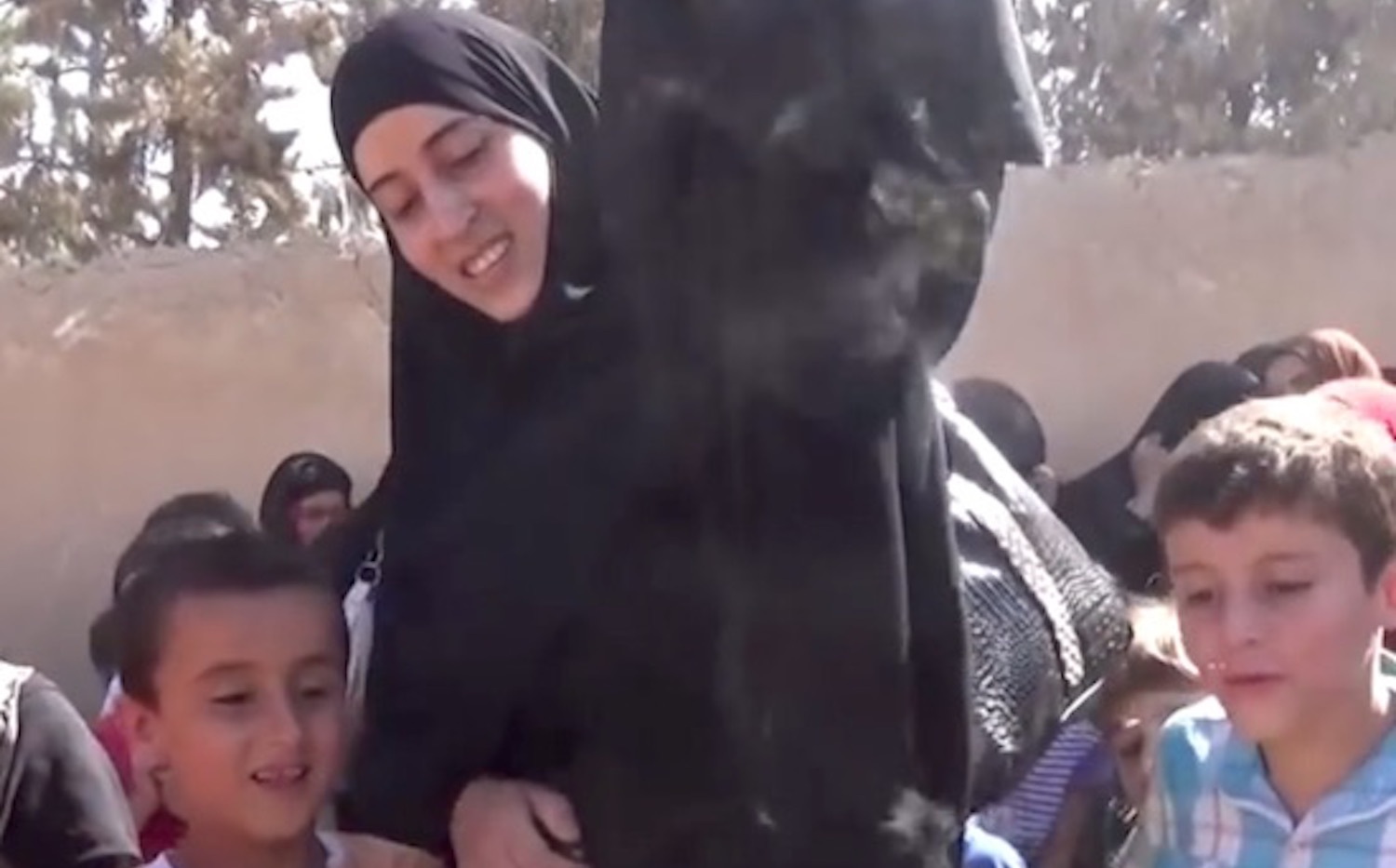 Woman Buying Burqa