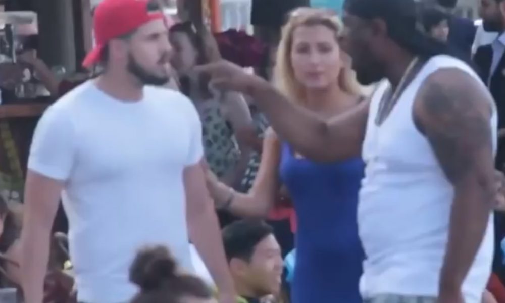 Watch This Husband Bottle A Guy To The Ground For Hitting On His Wife