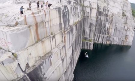 cliff-diving