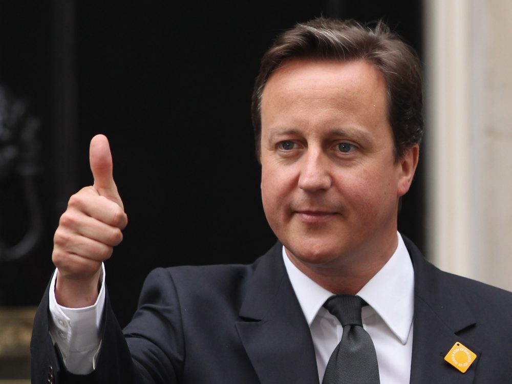 David Cameron thumbs