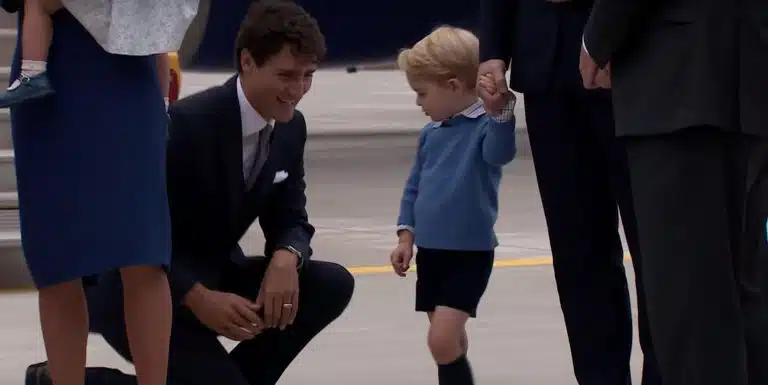 Prince George Refuses To High Five Canadian Prime Minister Justin Trudeau (VIDEO)