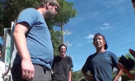 Loser Confronts Skaters