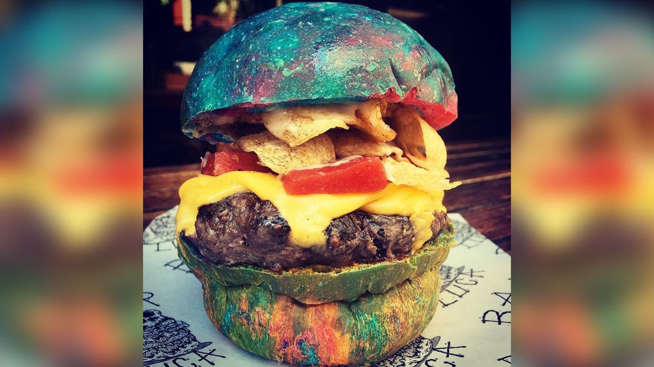 Rainbow Bun BUrger