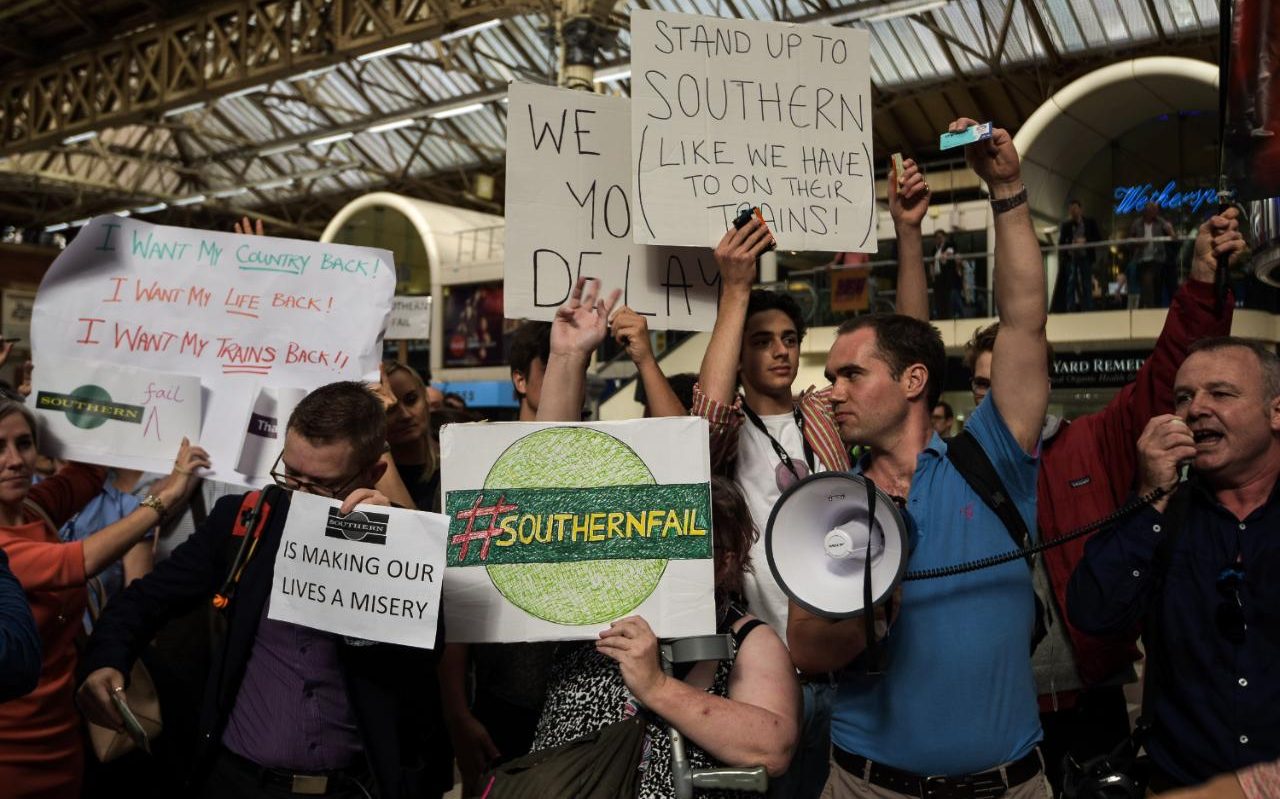 Southern Rail Fail Strike - Demonstration