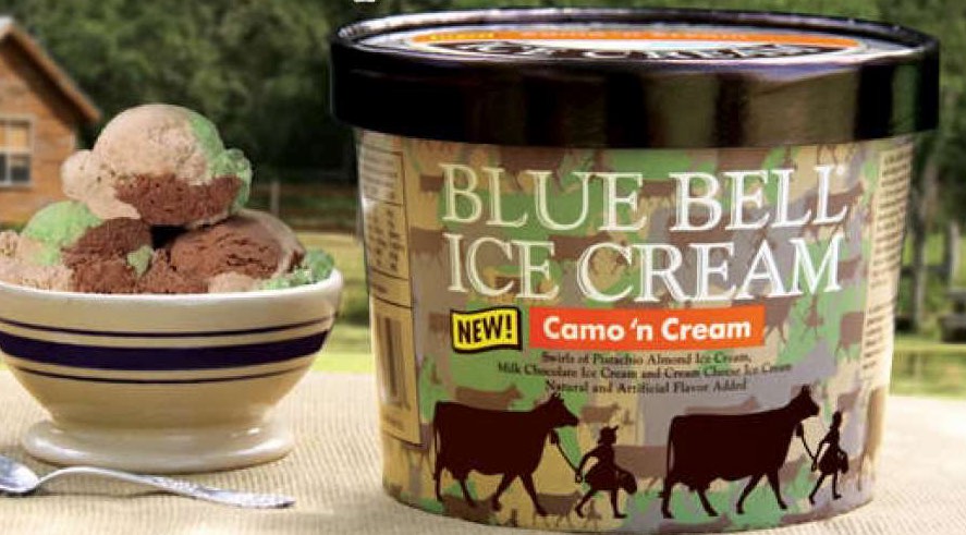 camouflage ice cream