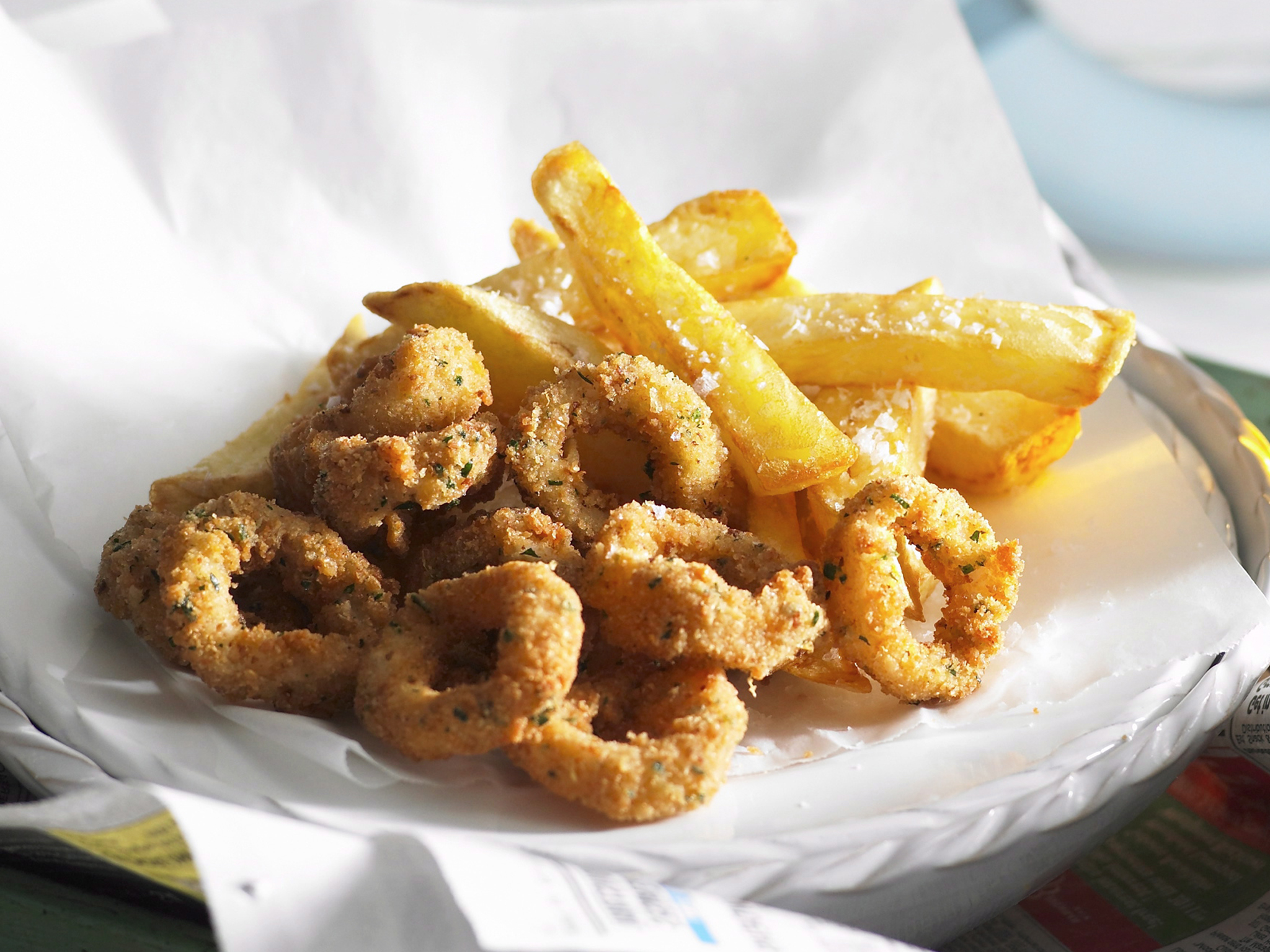 Australia Day - Calamari and Chips