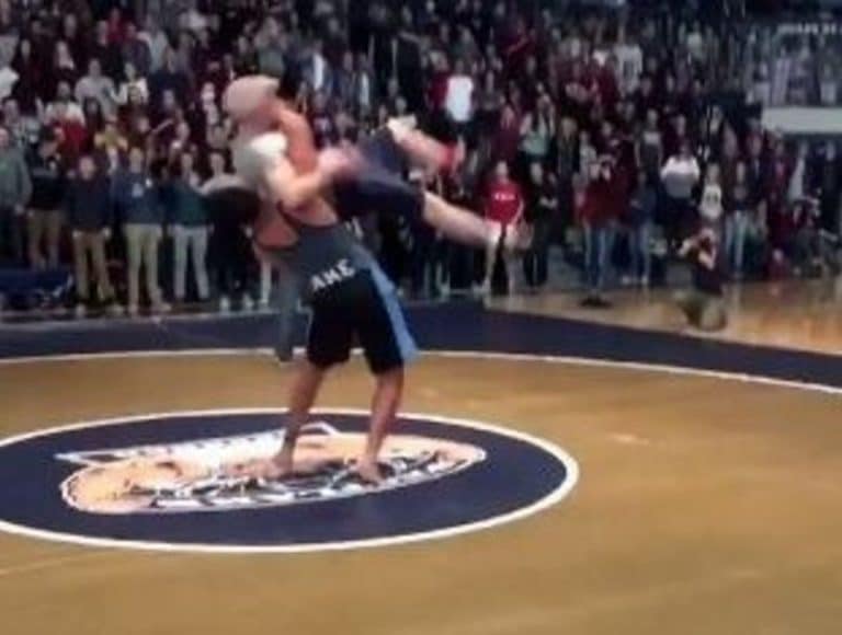 High School Wrestler Goes Ham And Cheese On Headmaster In Front Of The Whole School (VIDEO)