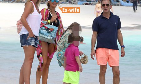 Jeremy Kyle and his wife are spotted enjoying a boatride while on holiday in Barbados