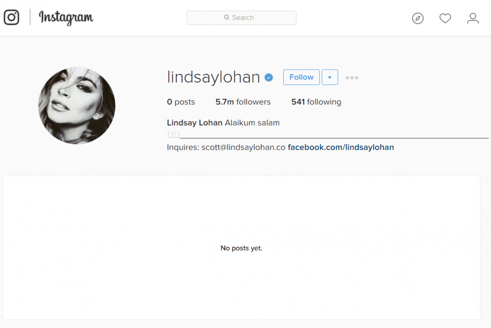 Lindsay Lohan Instagram