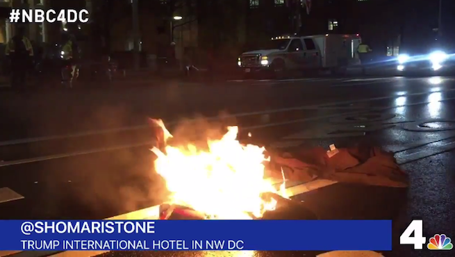 Protestor Lights Himself On Fire