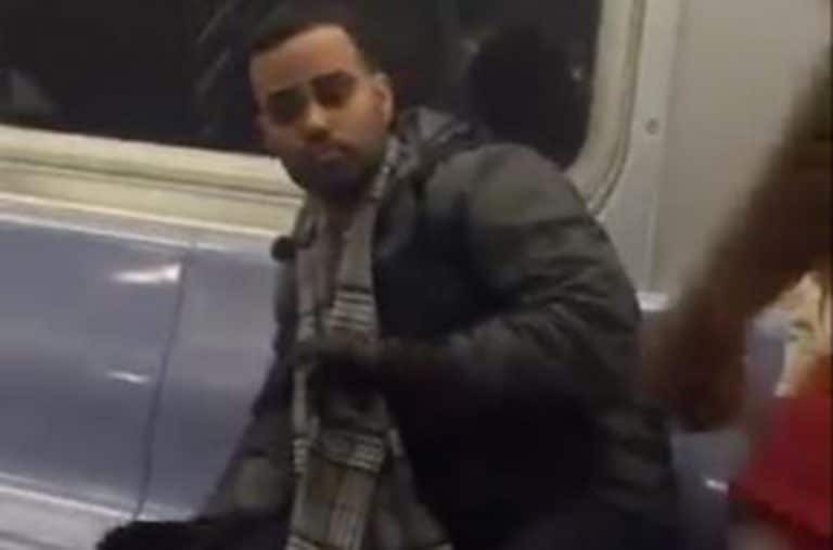Boyfriend Acts Like Useless Coward As Girlfriend Gets Robbed On The Subway (VIDEO)