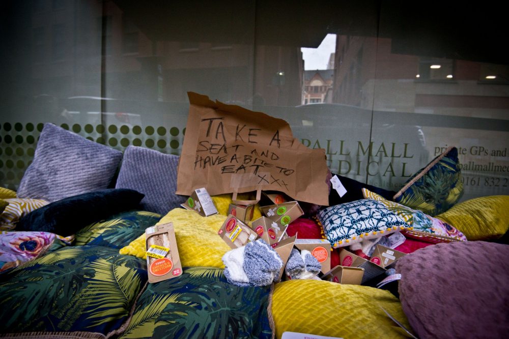 Anti homeless protest