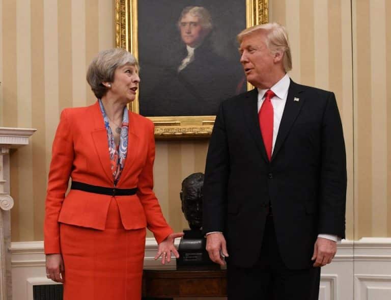 Donald Trump Theresa May