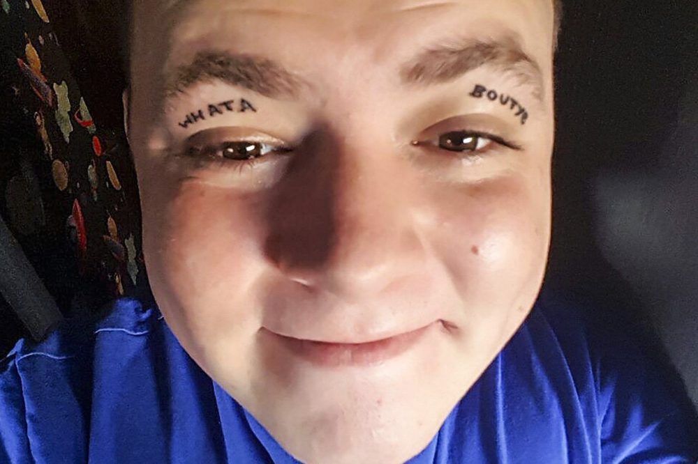 Man Tattoos Eyelids