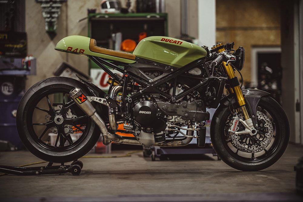 army green 140HP Ducati 848 Evo 1