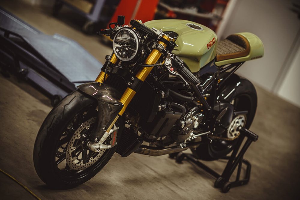 army green 140HP Ducati 848 Evo 4