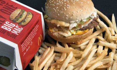 A McDonald's Big Mac and French Fries ar