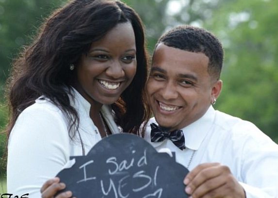 Fredzania Thompson and fiance