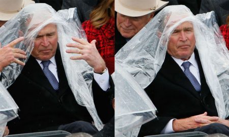 George bush poncho