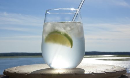 Gin and tonic by the sea