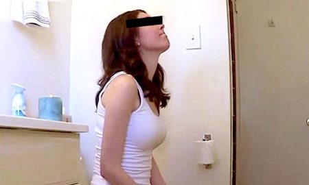 Woman on toilet
