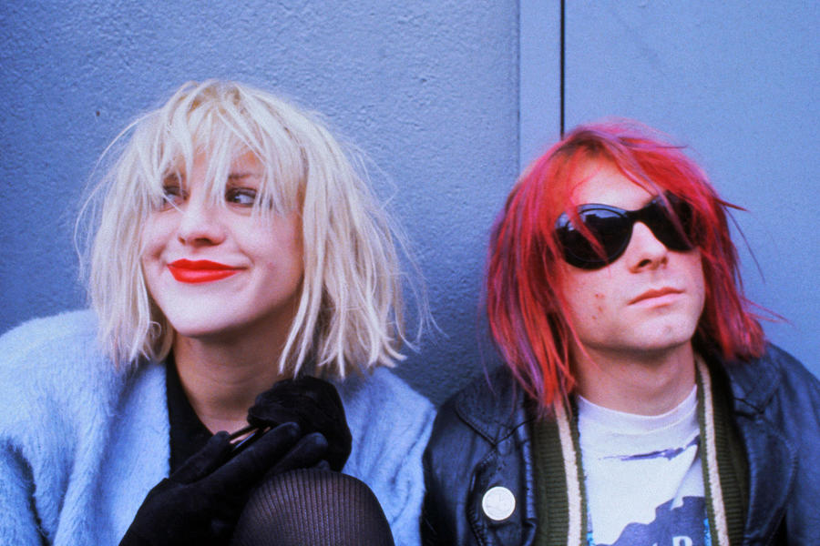 Courtney Love and Kurt Cobain