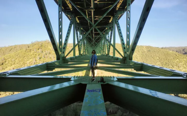 Woman bridge